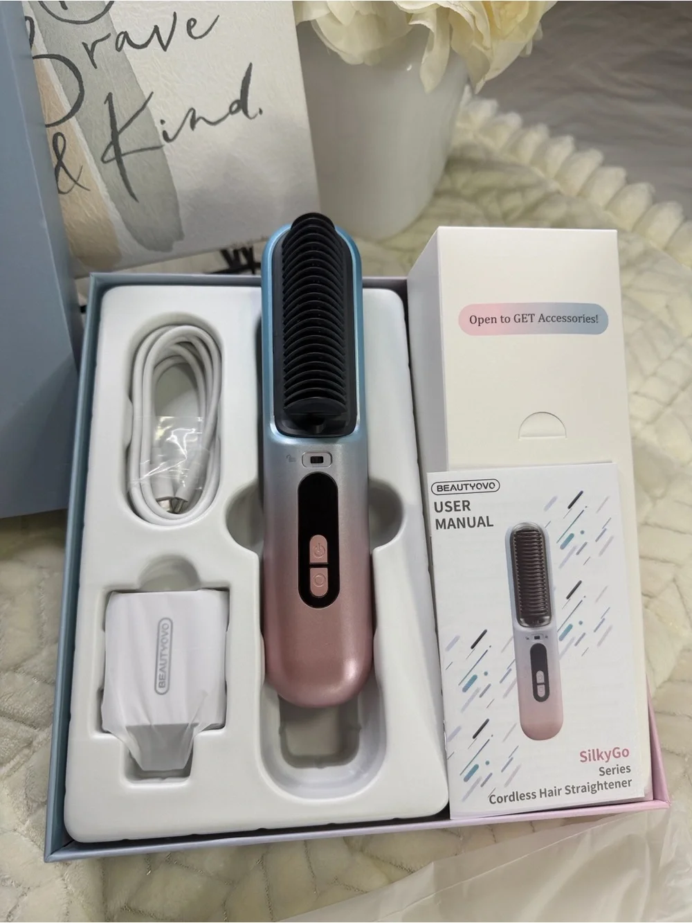 Beautyovo SilkyGo Cordless Hair Straightener Travel